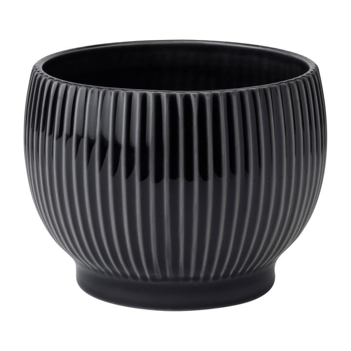 Knabstrup 植木鉢 フルート Ø16.5 cm - Black - Knabstrup Keramik