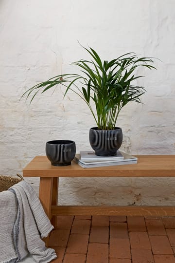Knabstrup 植木鉢 フルート Ø16.5 cm - Black - Knabstrup Keramik