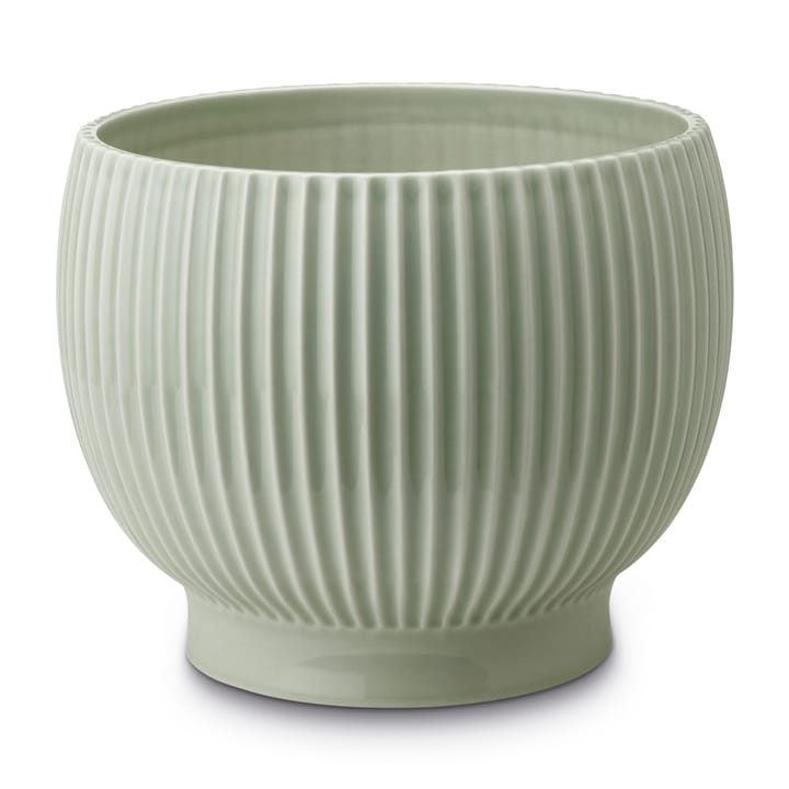 Knabstrup 植木鉢 フルート Ø16.5 cm - Mintgreen - Knabstrup Keramik
