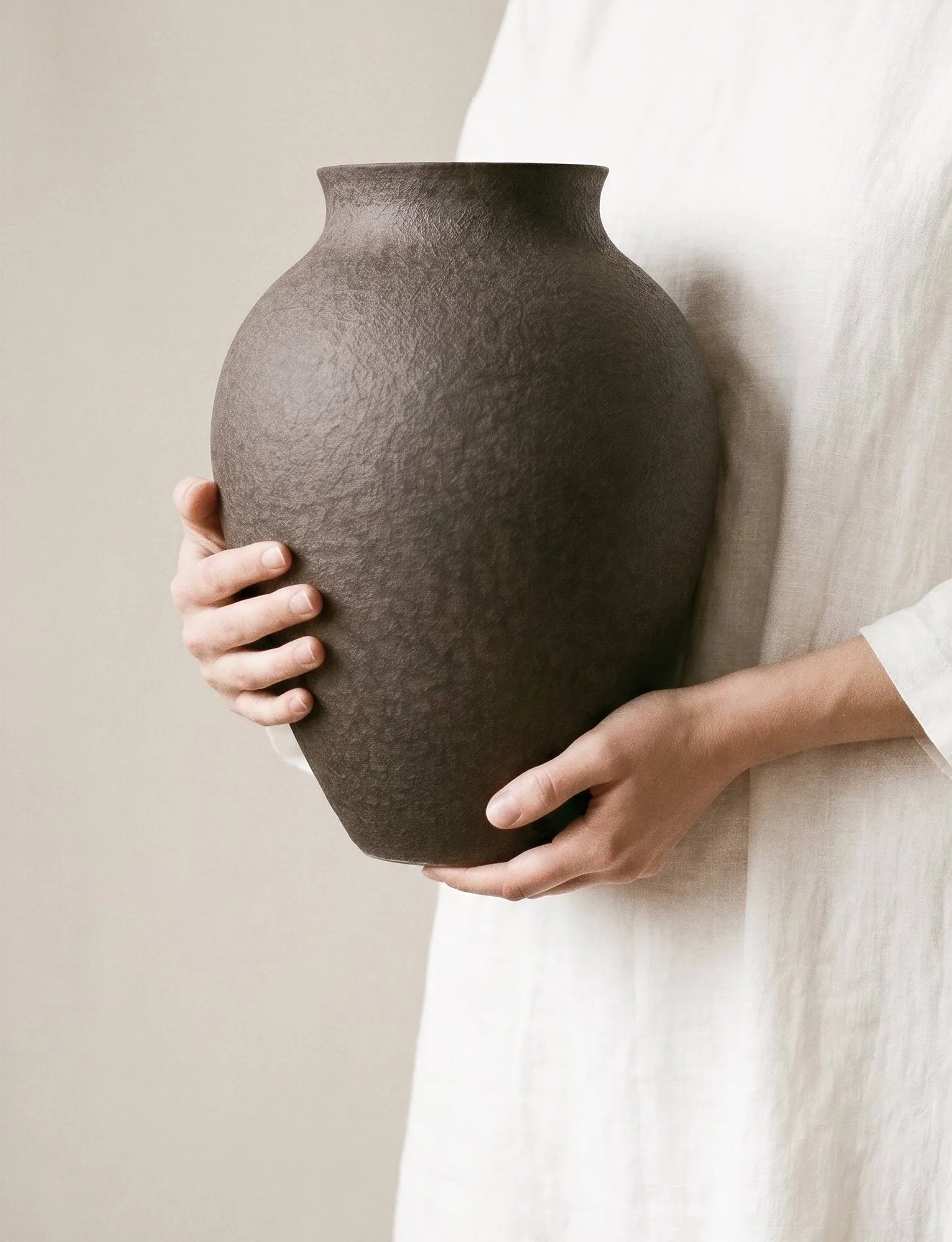 Knabstrup 花瓶 20 cm, Bark Knabstrup Keramik