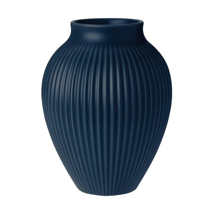 Knabstrup リブベース 20 cm - Dark blue - Knabstrup Keramik