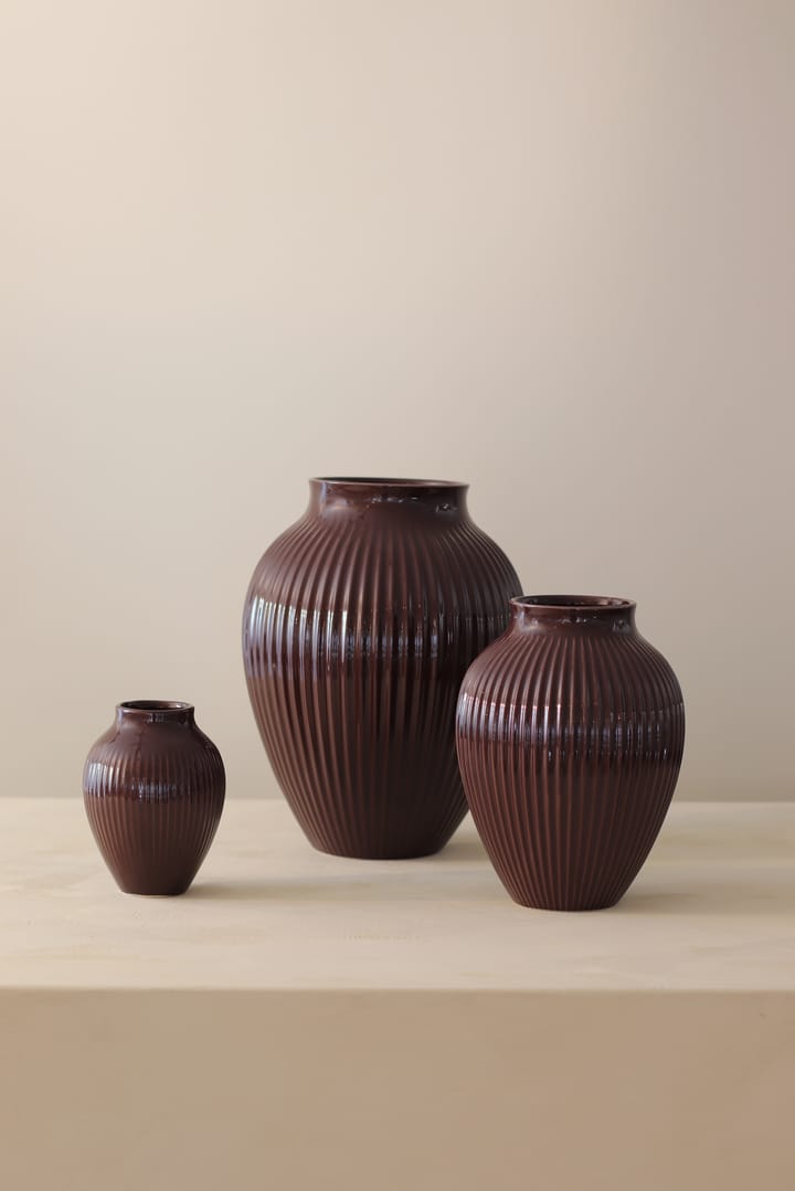 Knabstrup 花瓶 リブ 27 cm, Berry Knabstrup Keramik
