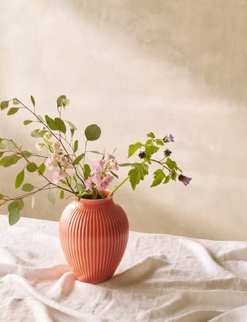 Knabstrup 花瓶 リブ 27 cm - Coral - Knabstrup Keramik