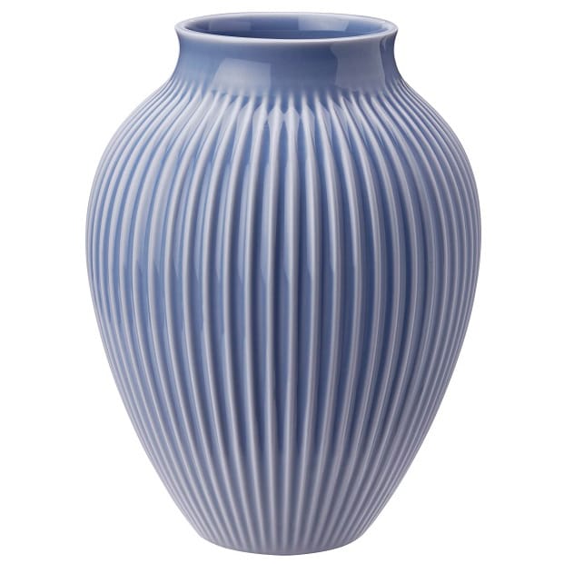 Knabstrup 花瓶 リブ 27 cm - lavender blue - Knabstrup Keramik