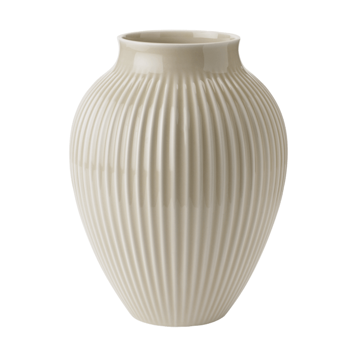Knabstrup 花瓶 リブ 27 cm - Ripple sand - Knabstrup Keramik