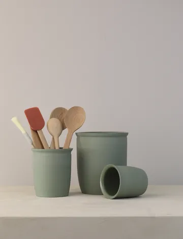 Knabstrup 保存ジャー - Olive, 1 L - Knabstrup Keramik