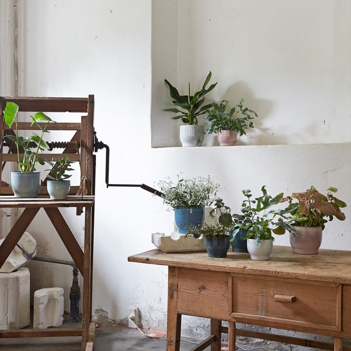 Knabstrup outdoor 植木鉢 Ø12.5 cm, soft mint Knabstrup Keramik