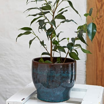 Knabstrup outdoor 植木鉢 Ø14.5 cm - sea green - Knabstrup Keramik