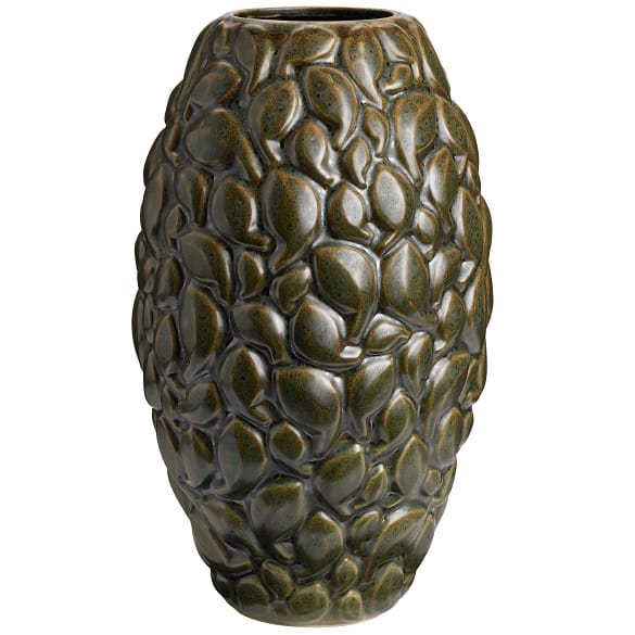 Leaf 花瓶 Limited Edition 40 cm - Khaki green - Knabstrup Keramik