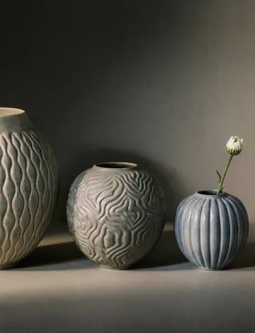 Solum 花瓶 - Mist, 11 cm - Knabstrup Keramik