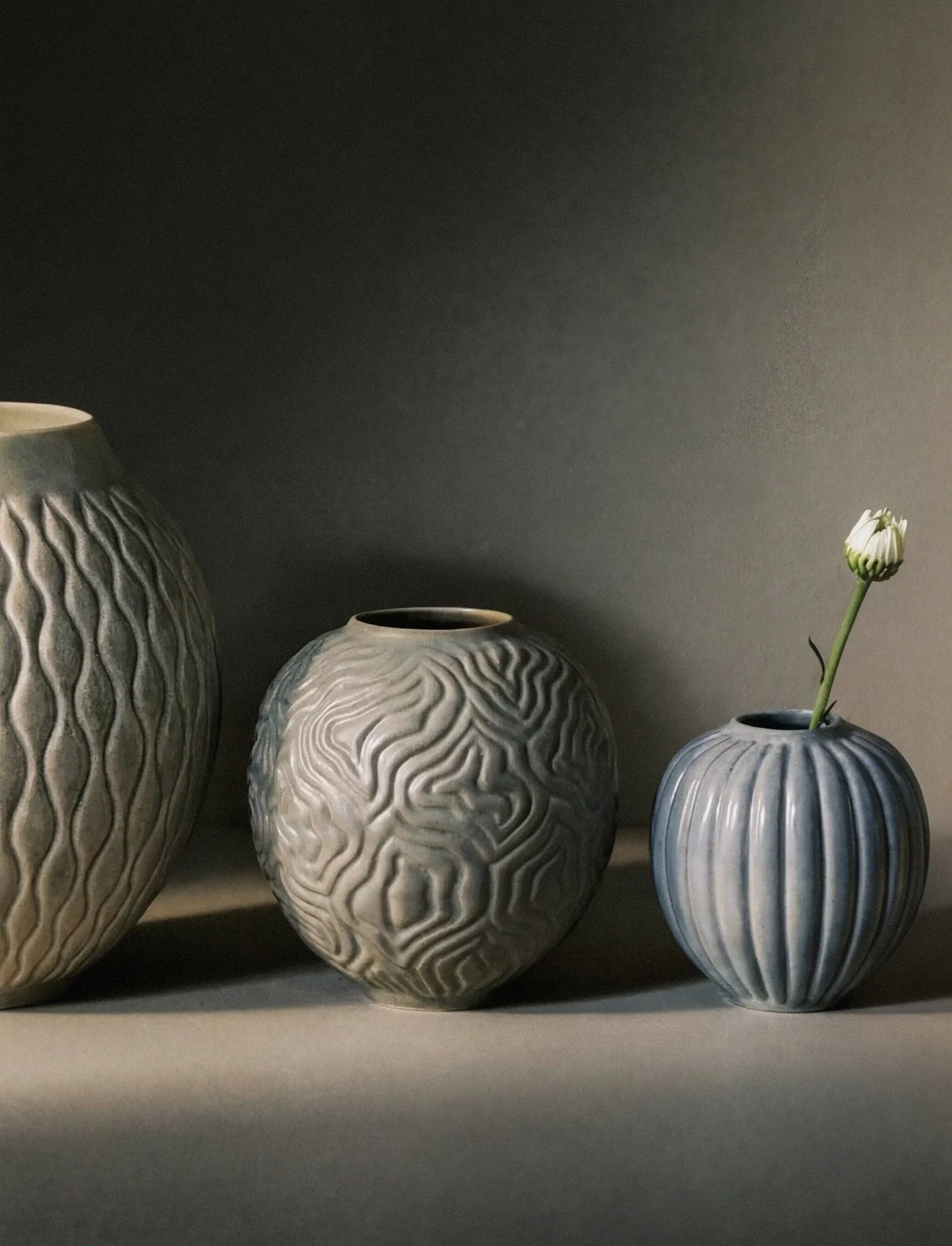 Solum 花瓶, Sage, 15 cm Knabstrup Keramik