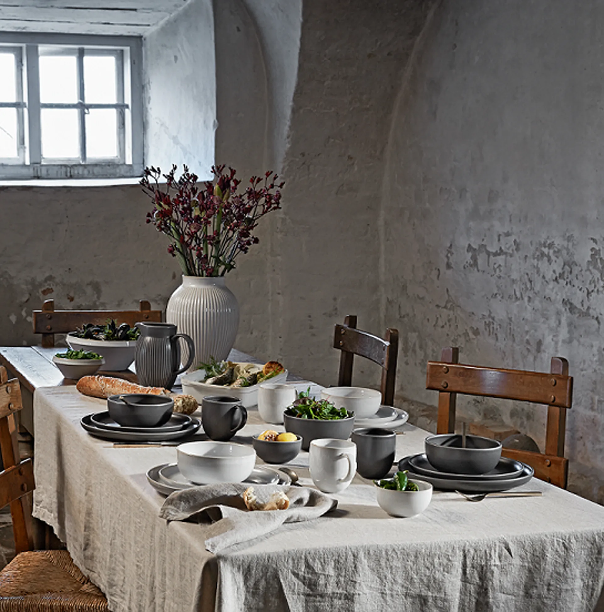 Tavola プレート Ø27 cm 2パック, grey Knabstrup Keramik