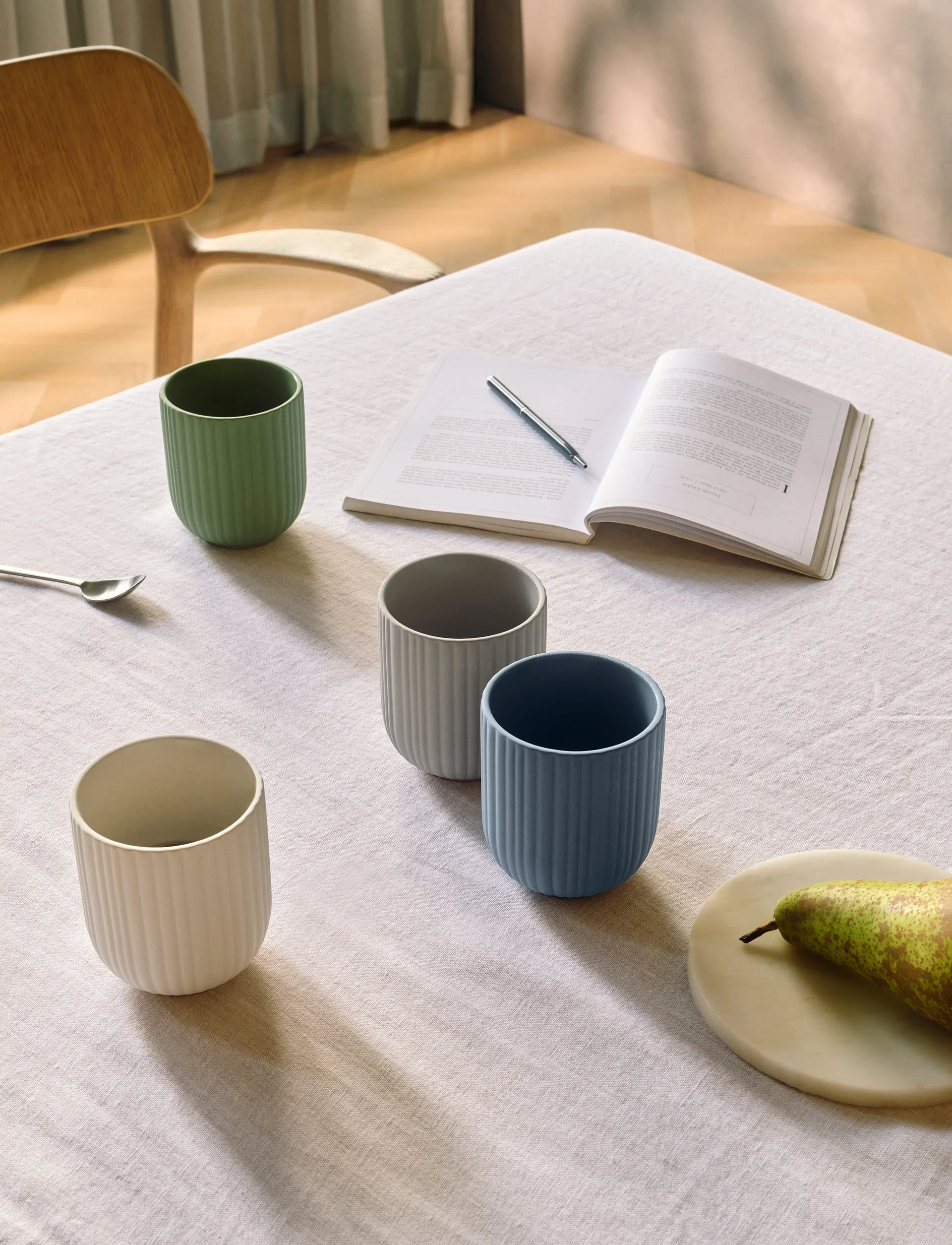 Verda マグ25 cl, Soft light grey Knabstrup Keramik