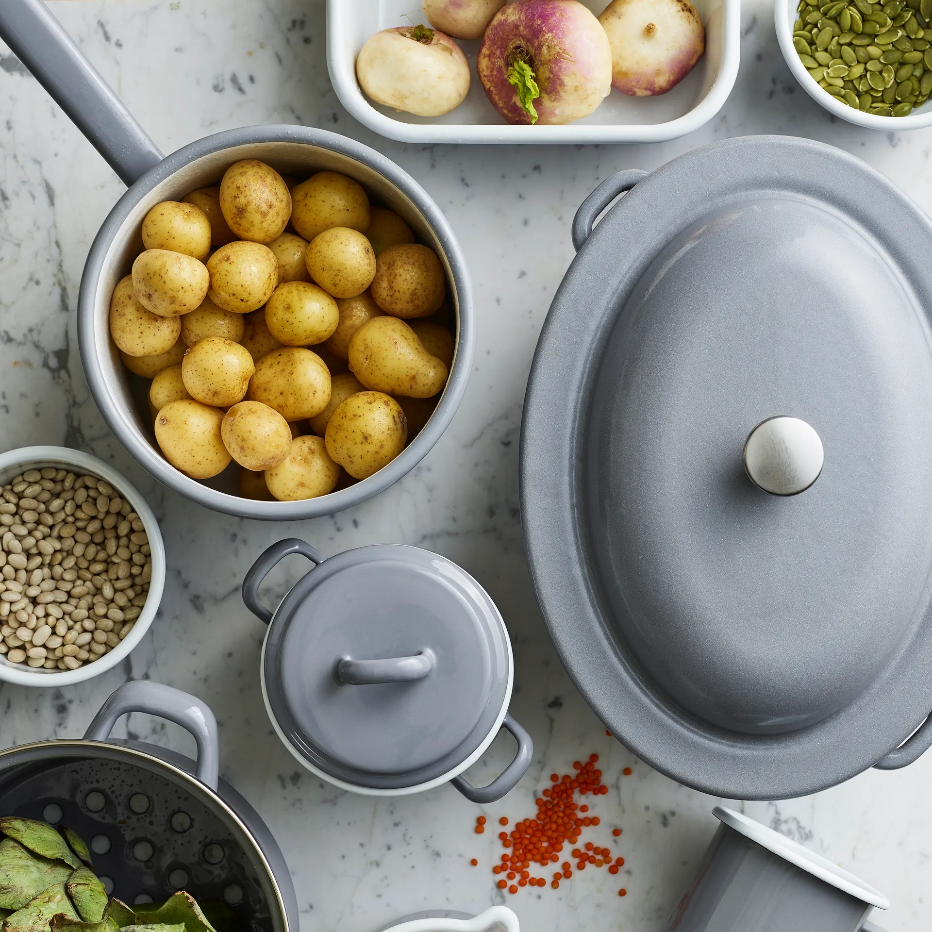 Kockums ソースパン ロングハンドル付き 2.3 l, Kockums Grey (grey) Kockums Jernverk | コクムス イェルンバーク