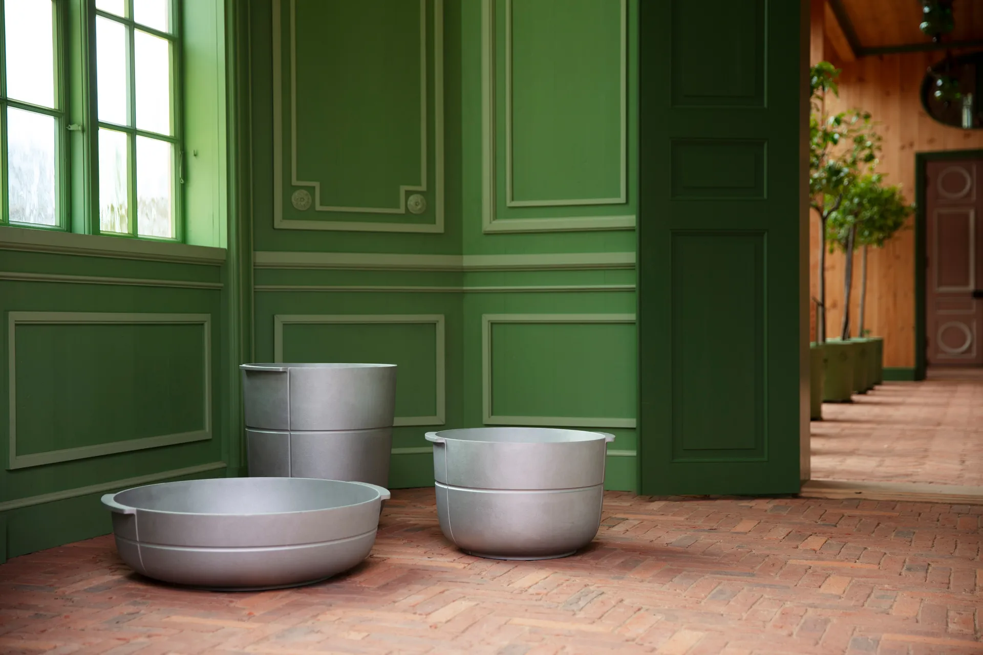 Linea 鉢 no. 3 wide, Aluminium KORBO | コルボ