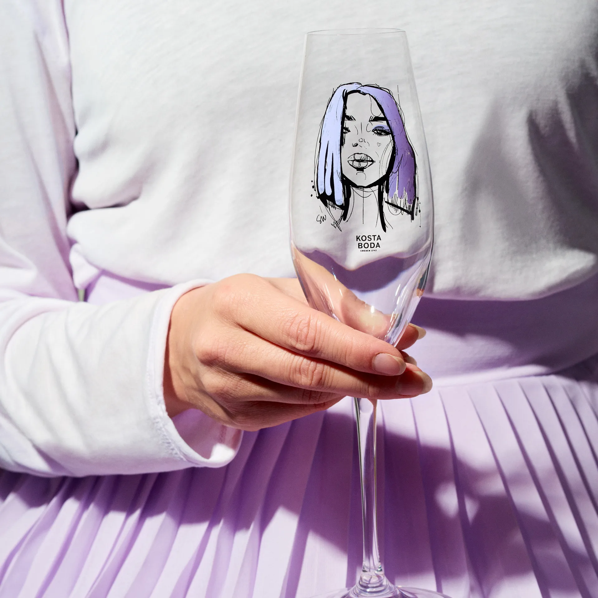 All about you シャンパングラス 24 cl 2パック, forever mine Kosta Boda | コスタボダ