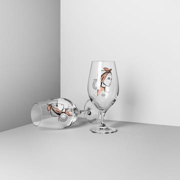 All about you ビアグラス 40 cl 2パック - Near you beer (rusty orange) - Kosta Boda | コスタボダ