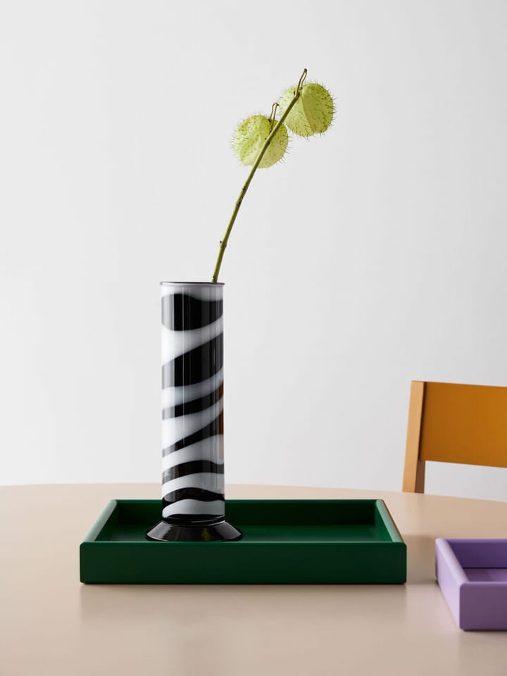 Lab シリンダー花瓶 30 cm, Black-white Kosta Boda | コスタボダ