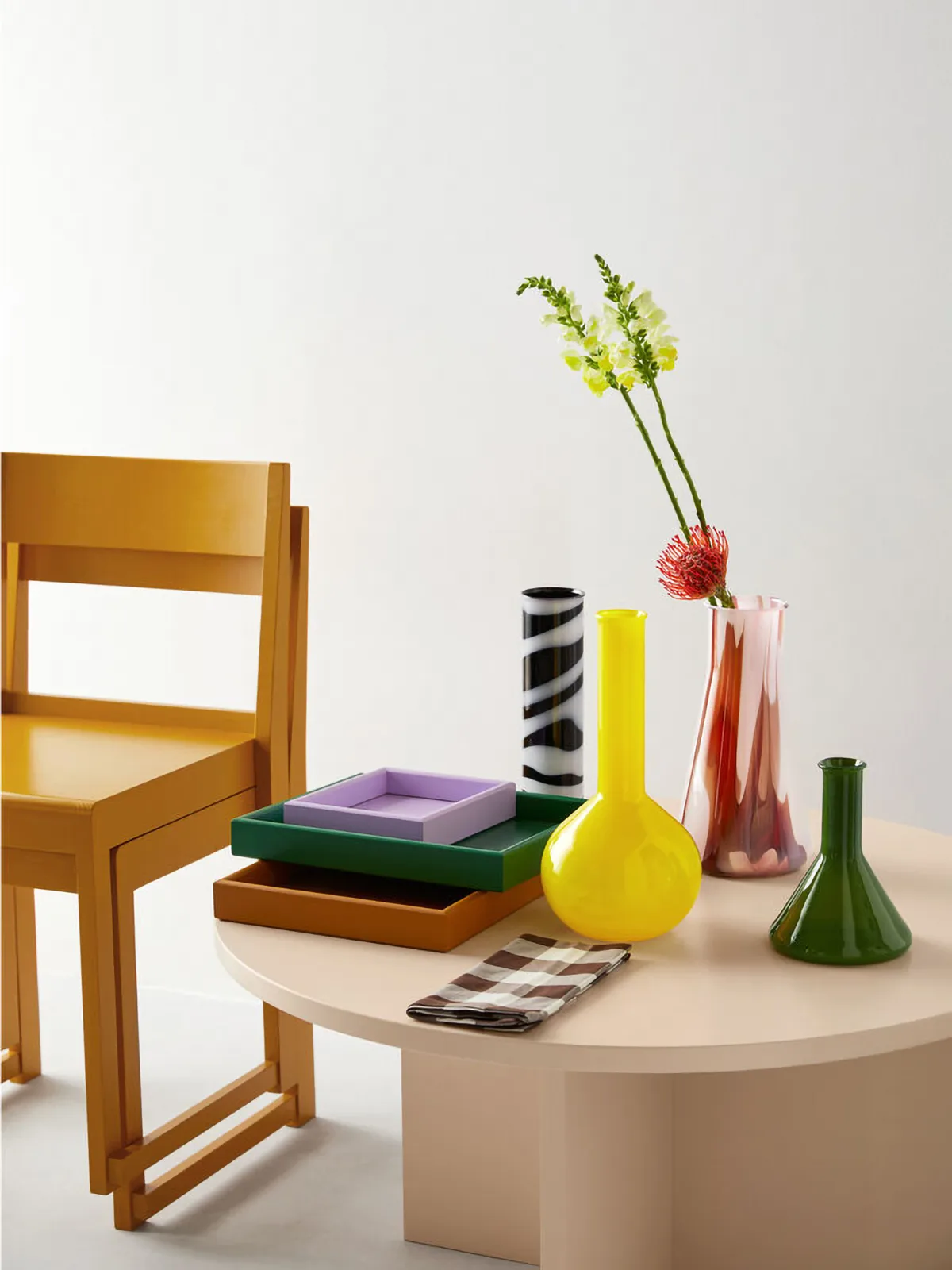 Lab シリンダー花瓶 30 cm, Black-white Kosta Boda | コスタボダ