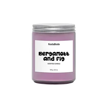 Mind センティッドキャンドル - Bergamott & Fig, 550 g - Kosta Boda | コスタボダ