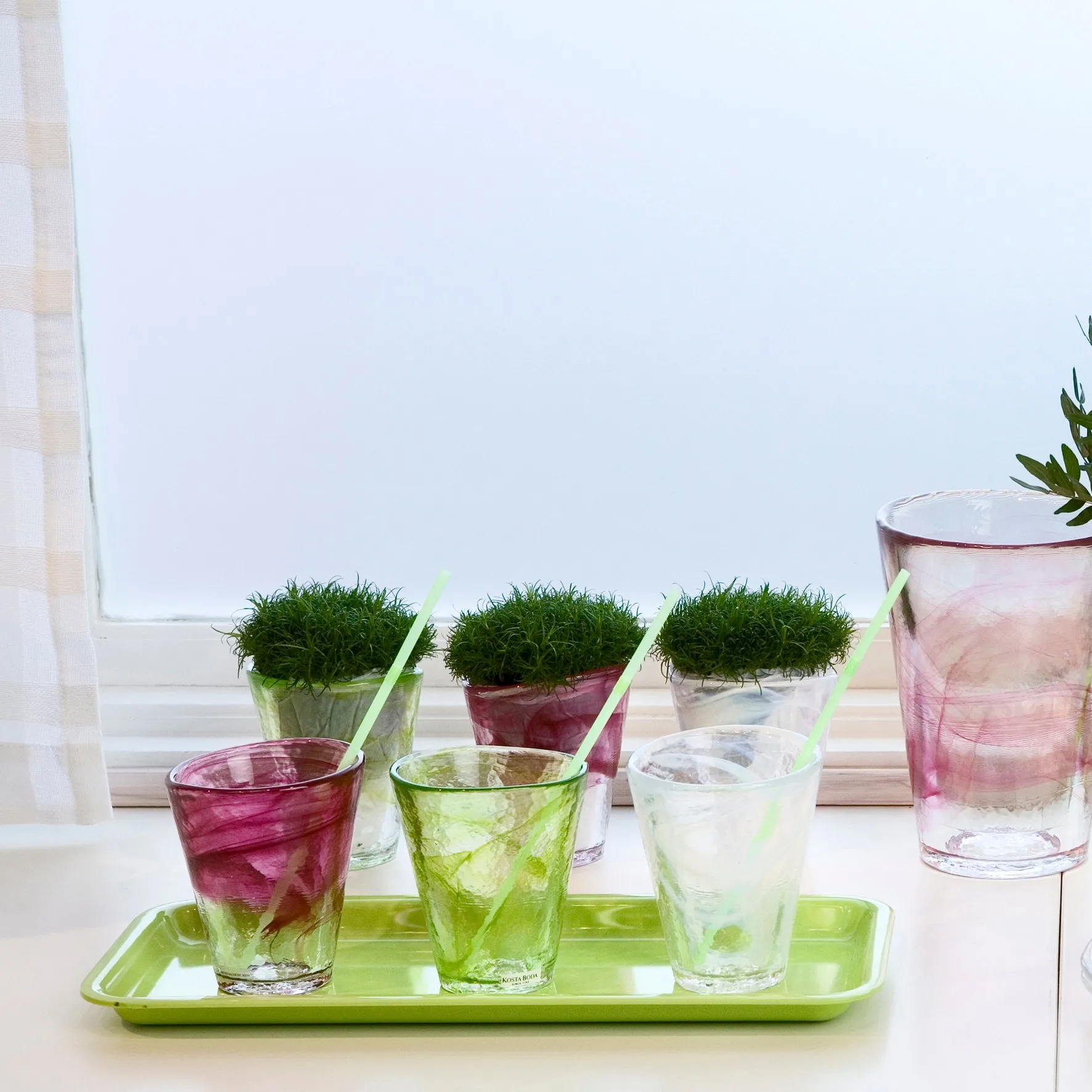 Mine グラス, white Kosta Boda | コスタボダ