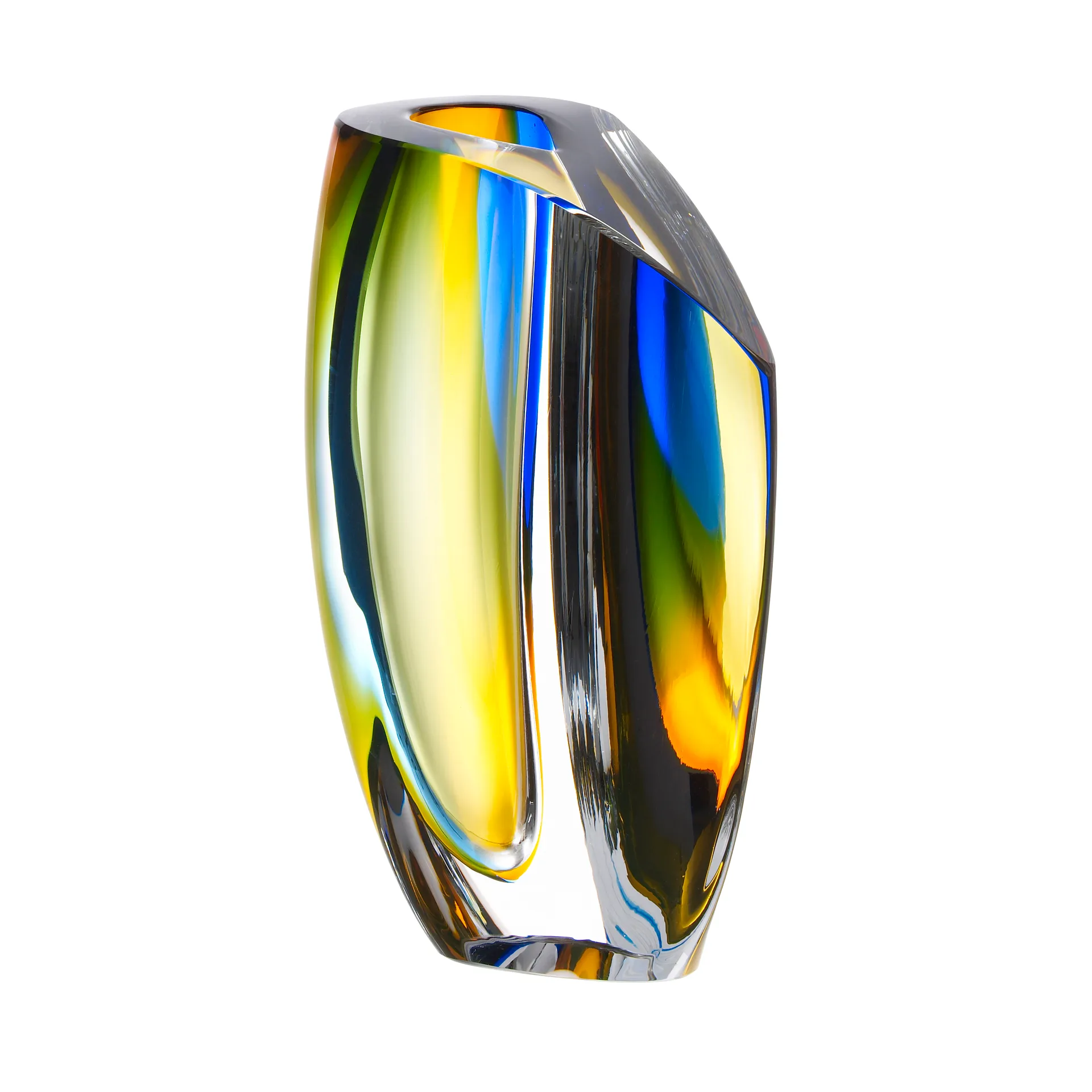 Mirage 花瓶 21 cm, Blue-amber Kosta Boda | コスタボダ