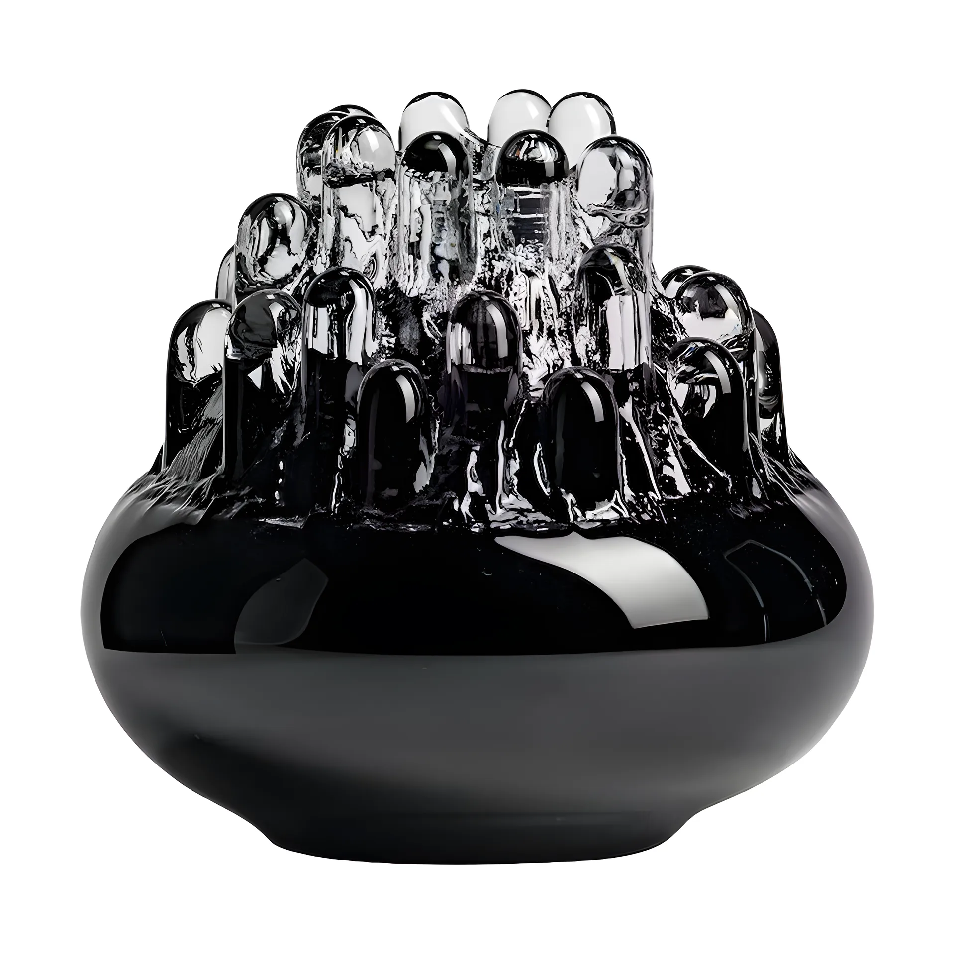 Polar キャンドルホルダー 200 mm, Black Kosta Boda | コスタボダ