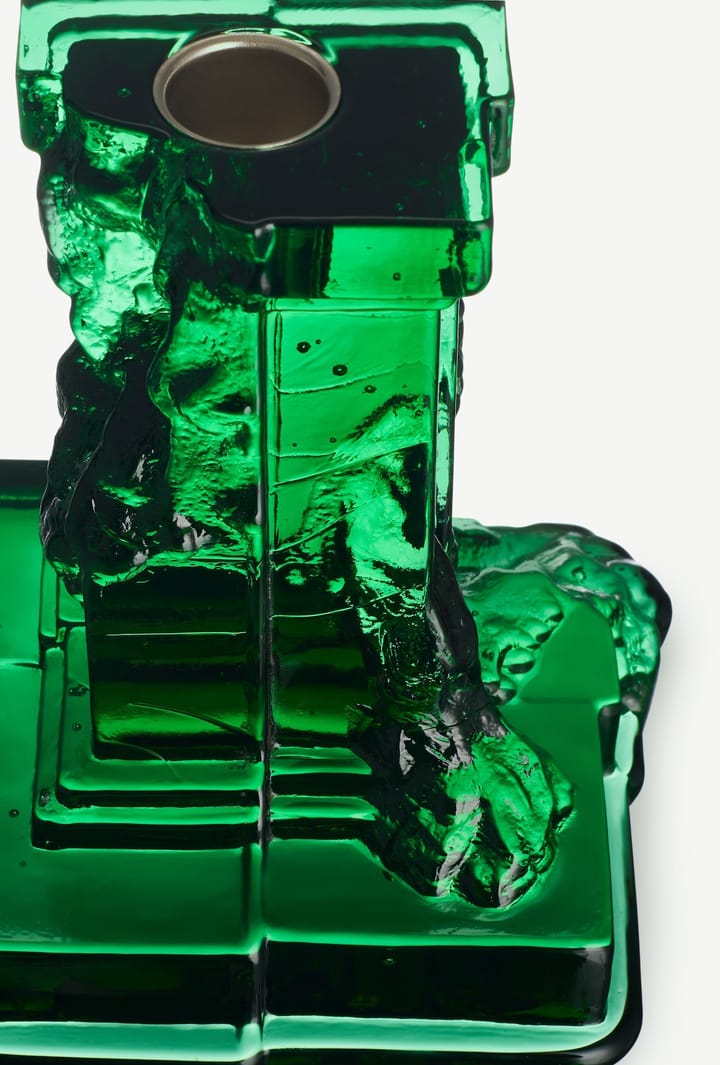 Rocky Baroque キャンドルスティック 150 mm, Emerald green Kosta Boda | コスタボダ