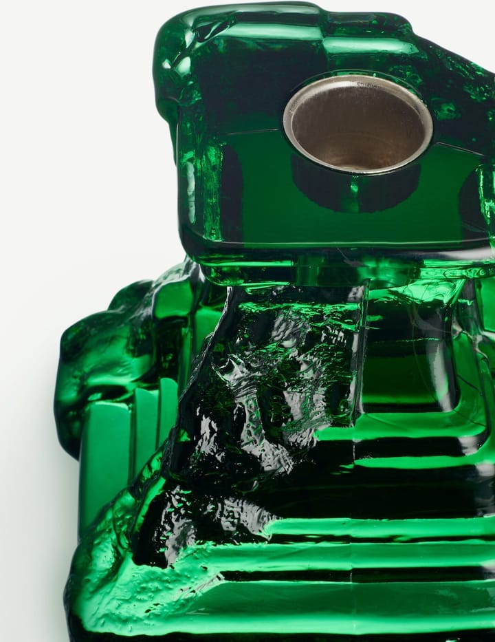 Rocky Baroque キャンドルスティック 95 mm, Emerald green Kosta Boda | コスタボダ