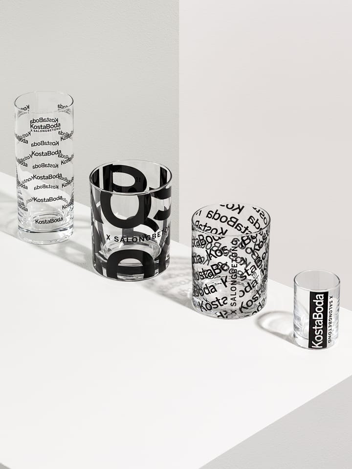 Salong Betong ハイボールグラス 33 cl 2-pack, Clear-black Kosta Boda | コスタボダ