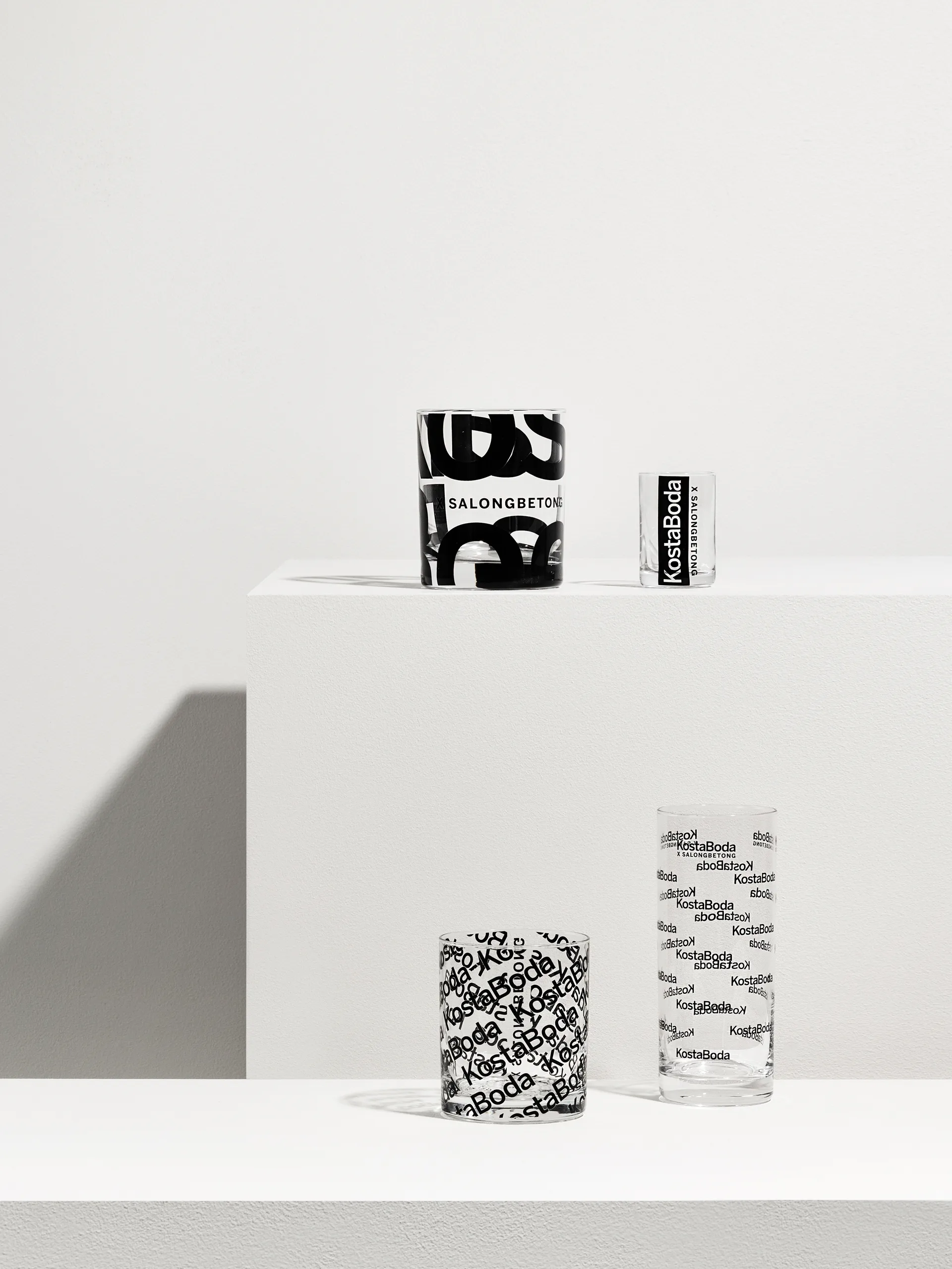 Salong Betong Old Fashioned グラス 28 cl 2-pack, Clear-black Kosta Boda | コスタボダ