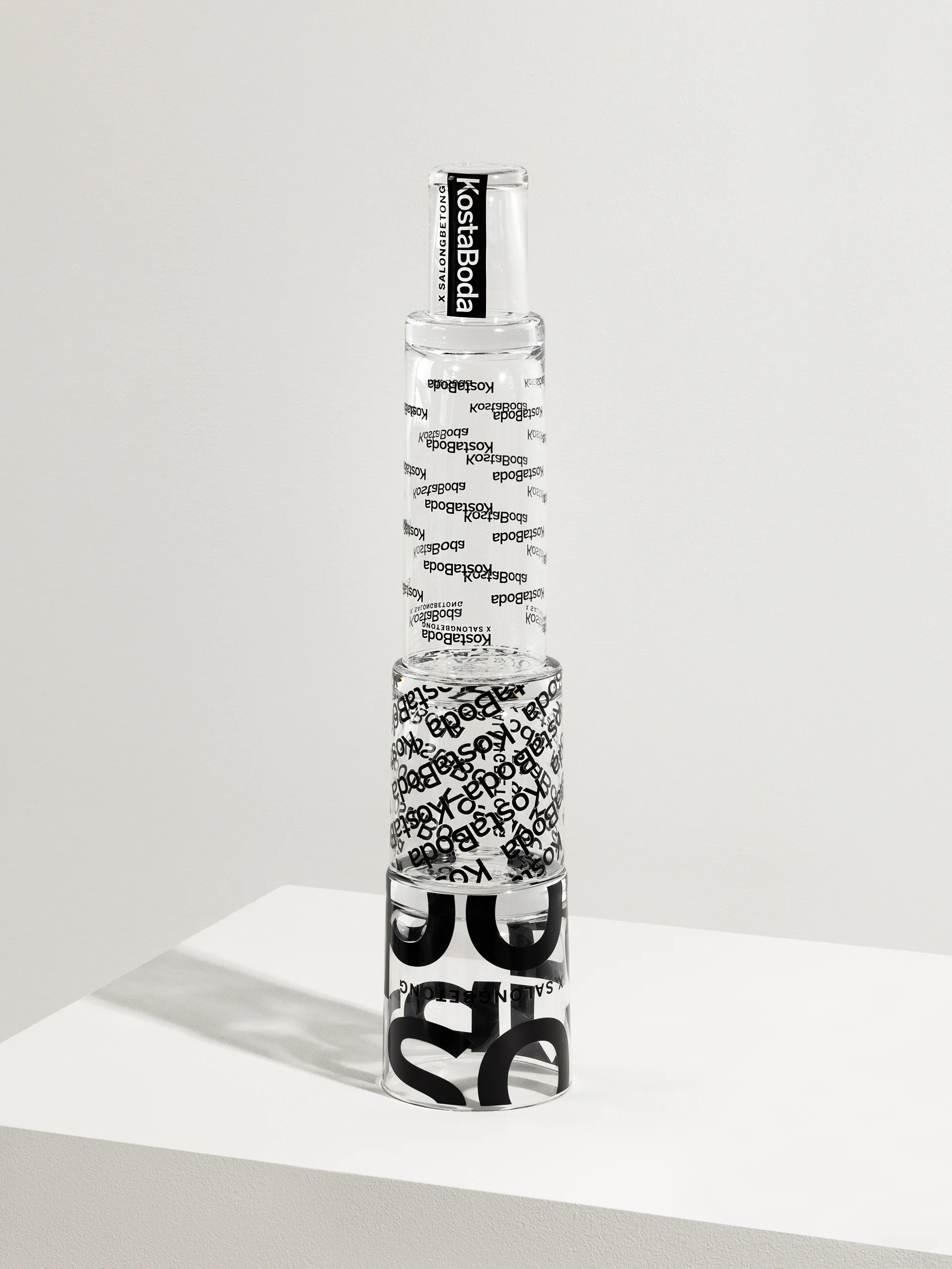 Salong Betong Old Fashioned グラス 28 cl 2-pack, Clear-black Kosta Boda | コスタボダ