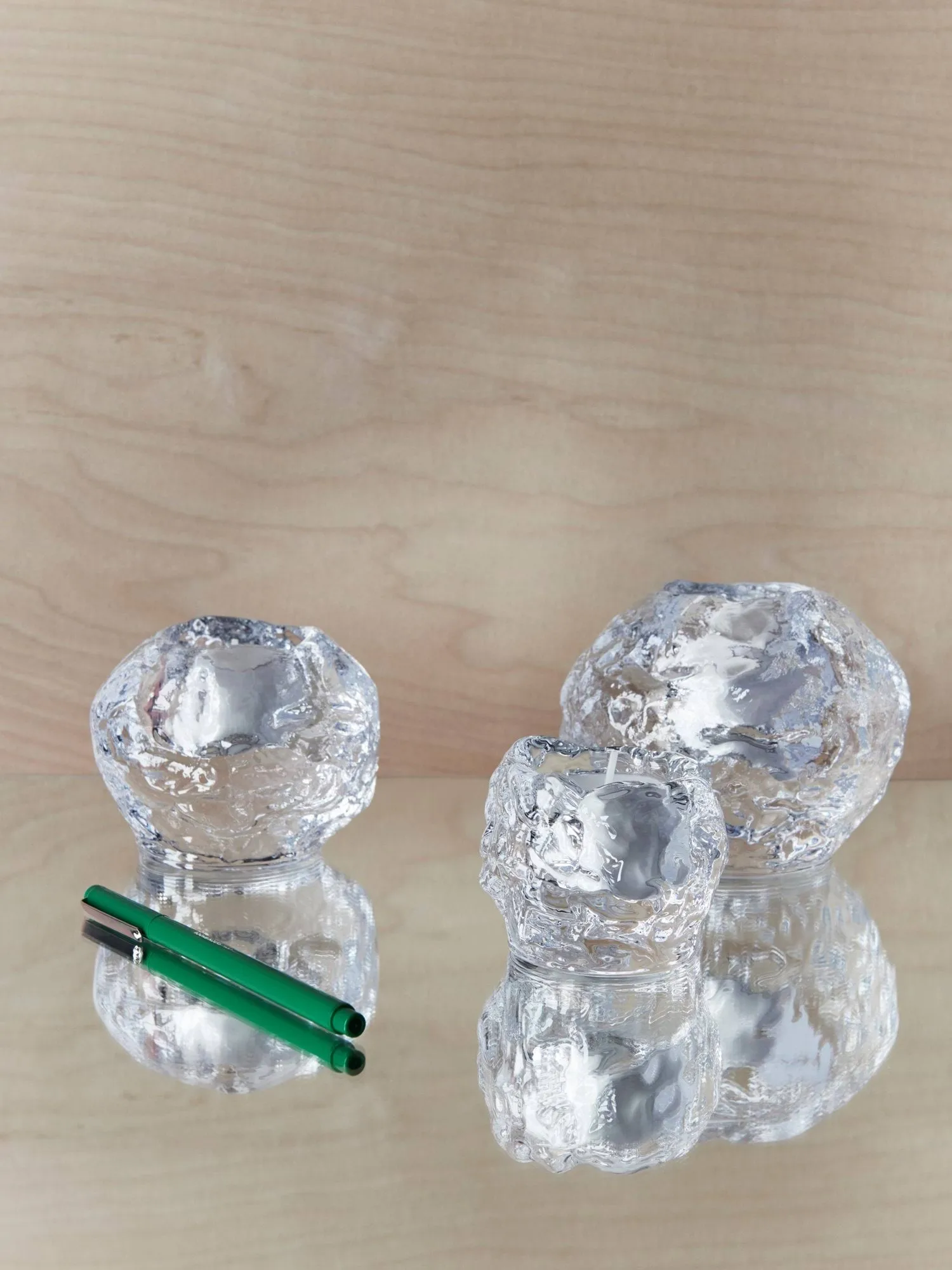 Snowball キャンドルホルダー 3点セット, 3-pack Kosta Boda | コスタボダ
