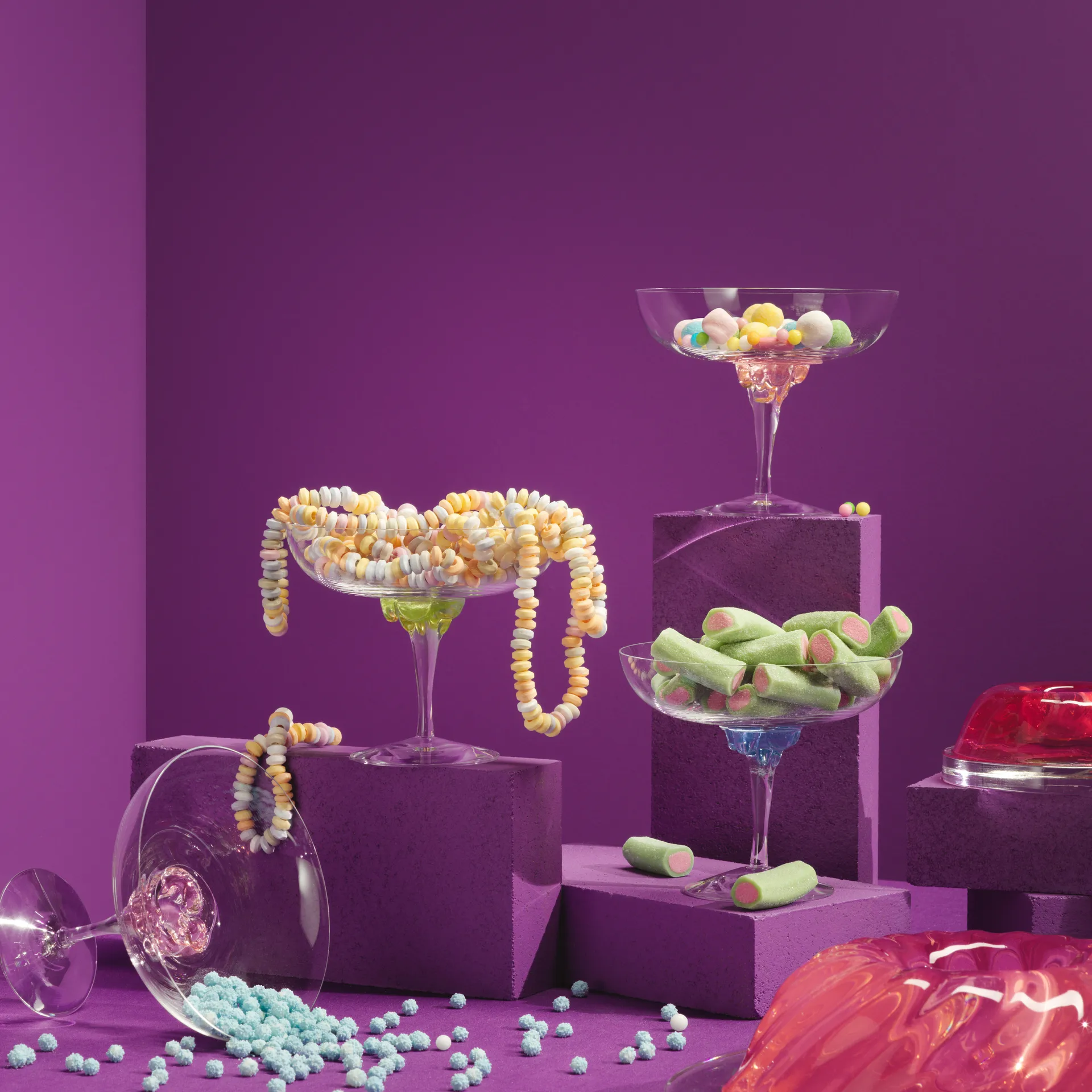 Sugar Dandy coupe グラス 32 cl, blue Kosta Boda | コスタボダ