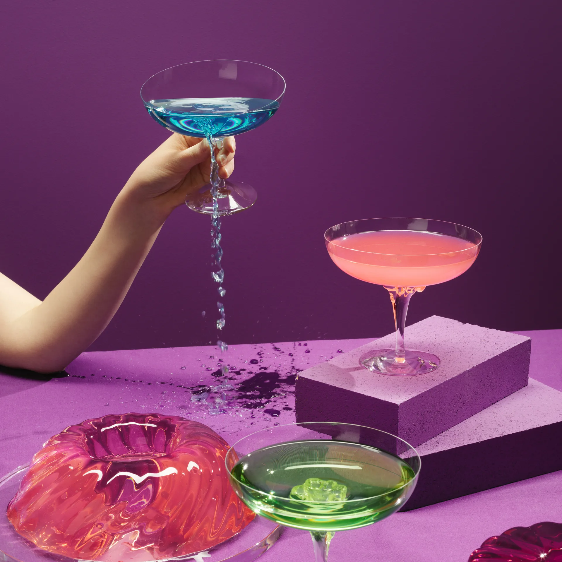 Sugar Dandy coupe グラス 32 cl, blue Kosta Boda | コスタボダ