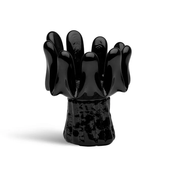 Sunflower キャンドルホルダー 11.5 cm - Black - Kosta Boda | コスタボダ