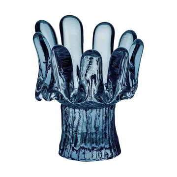 Sunflower キャンドルホルダー サーキュラーガラス 11.5 cm - Blue - Kosta Boda | コスタボダ