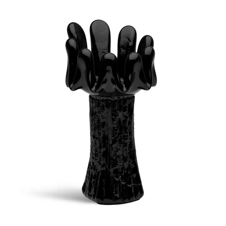 Sunflower キャンドルホルダー 18 cm - Black - Kosta Boda | コスタボダ