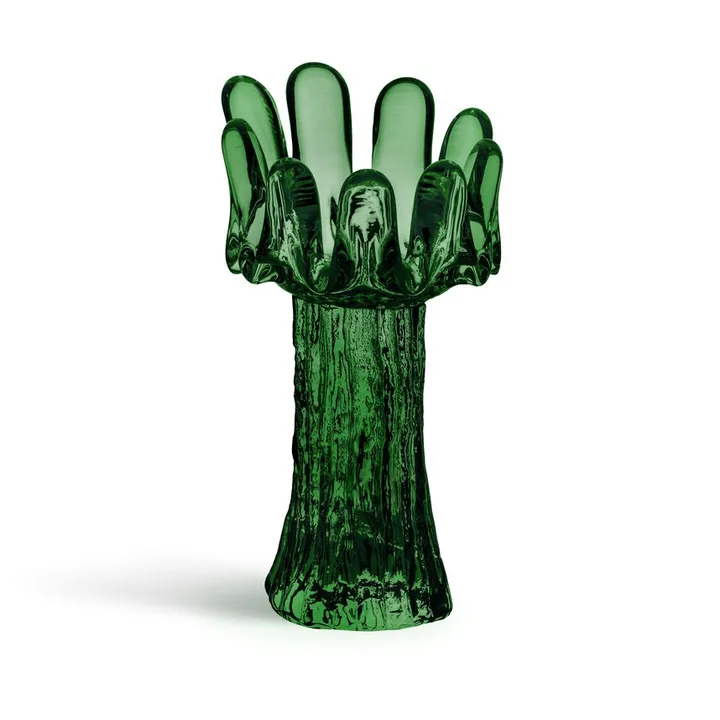 Sunflower キャンドルホルダー 18 cm - Emerald green - Kosta Boda | コスタボダ