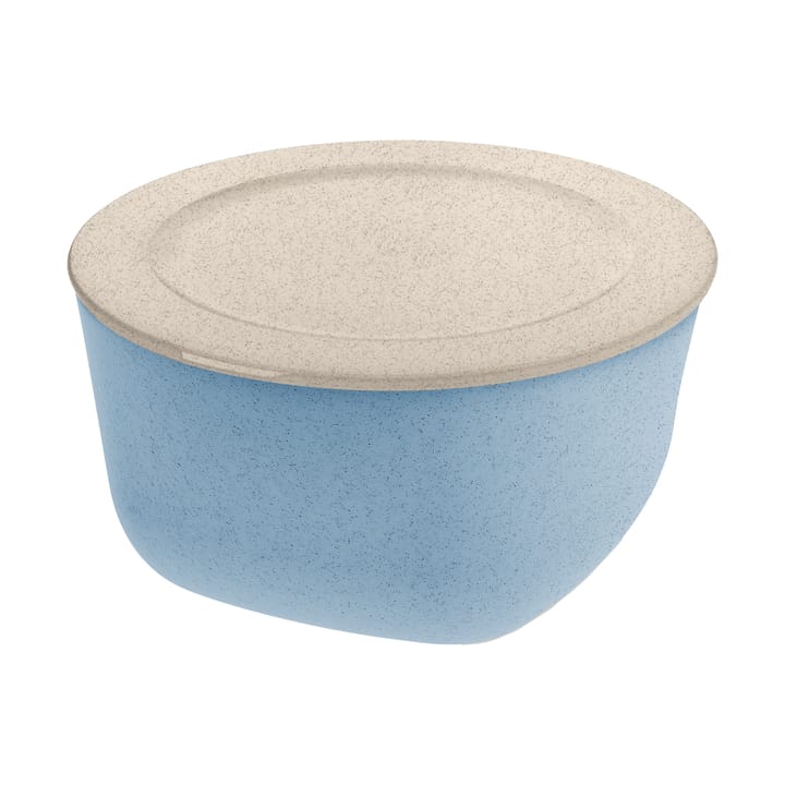 蓋付きボウル／器 4L バイオサーキュラー熱可塑性プラスチック製 - Nature flower blue - Koziol