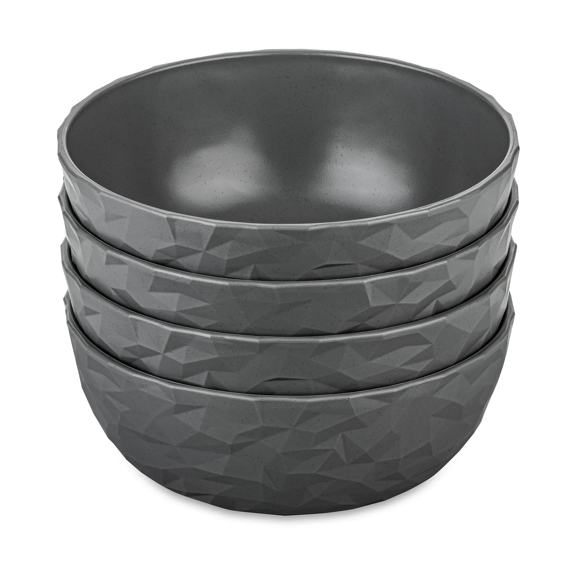 Club ボウル Ø16.2 cm 4個セット バイオサーキュラー熱可塑性プラスチック製, Nature ash grey Koziol