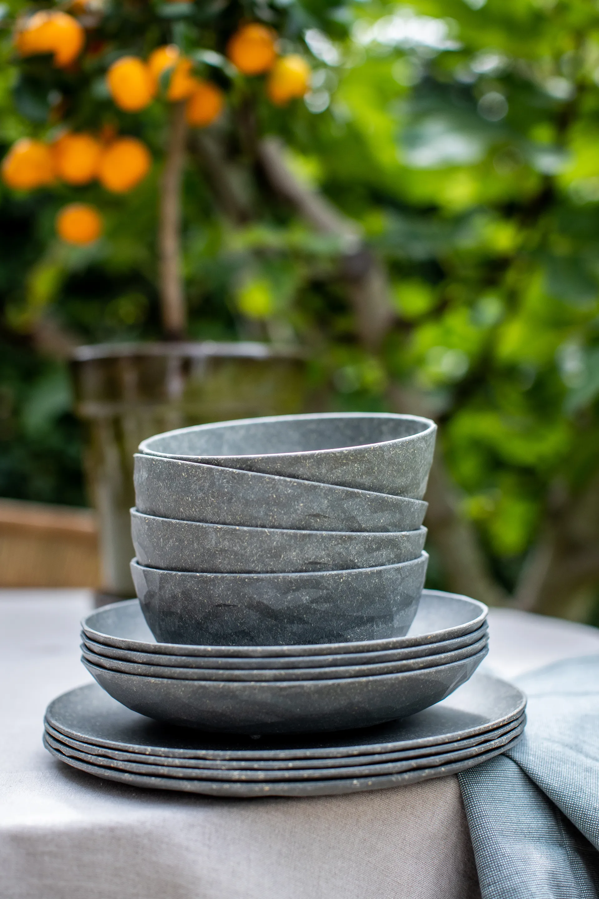 Club ボウル Ø16.2 cm 4個セット バイオサーキュラー熱可塑性プラスチック製, Nature ash grey Koziol