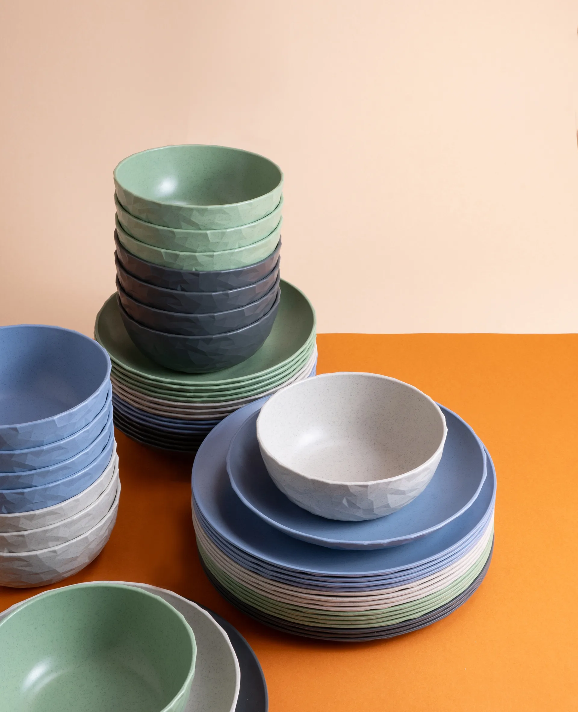 Club ボウル Ø16.2 cm 4個セット バイオサーキュラー熱可塑性プラスチック製, Nature leaf green Koziol