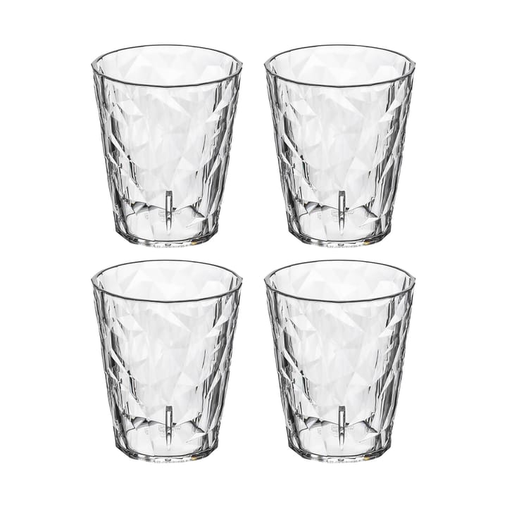 Club No. 1 ドリンキンググラス プラスチック製 25 cl 4パック, Crystal clear Koziol
