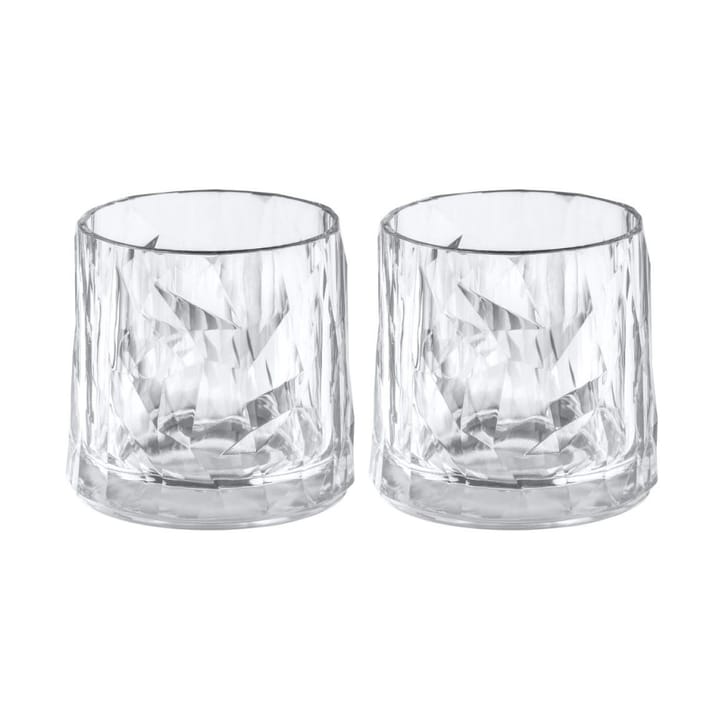 Club No. 2 タンブラー グラス プラスチック製 25 cl 2パック, Crystal clear Koziol