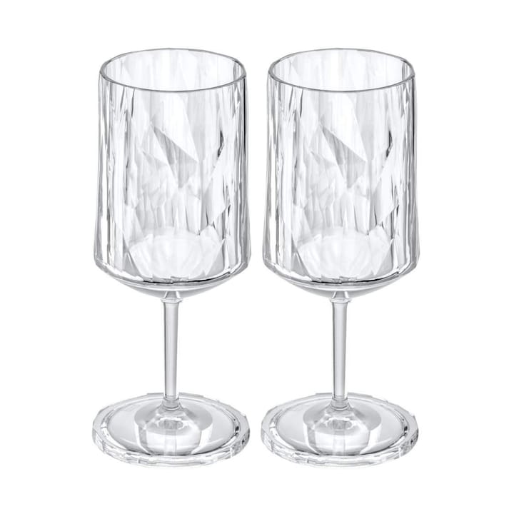 Club No. 4 プラスチック製 ワイングラス 30 cl 2本, Crystal clear Koziol