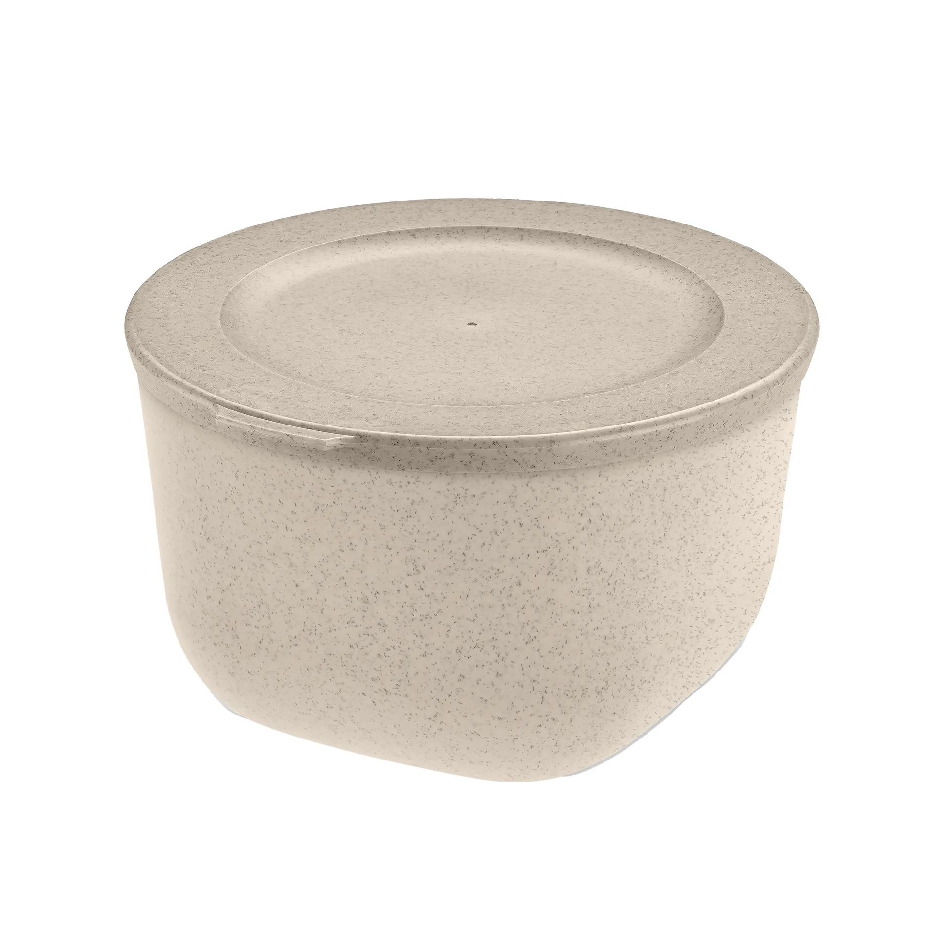 Connect ボウル+蓋 1 L バイオサーキュラー熱可塑性プラスチック製, Nature desert sand Koziol