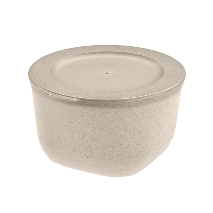 Connect ボウル+蓋 1 L バイオサーキュラー熱可塑性プラスチック製 - Nature desert sand - Koziol