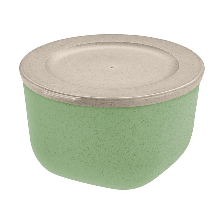 Connect ボウル+蓋 1 L バイオサーキュラー熱可塑性プラスチック製 - Nature leaf green - Koziol