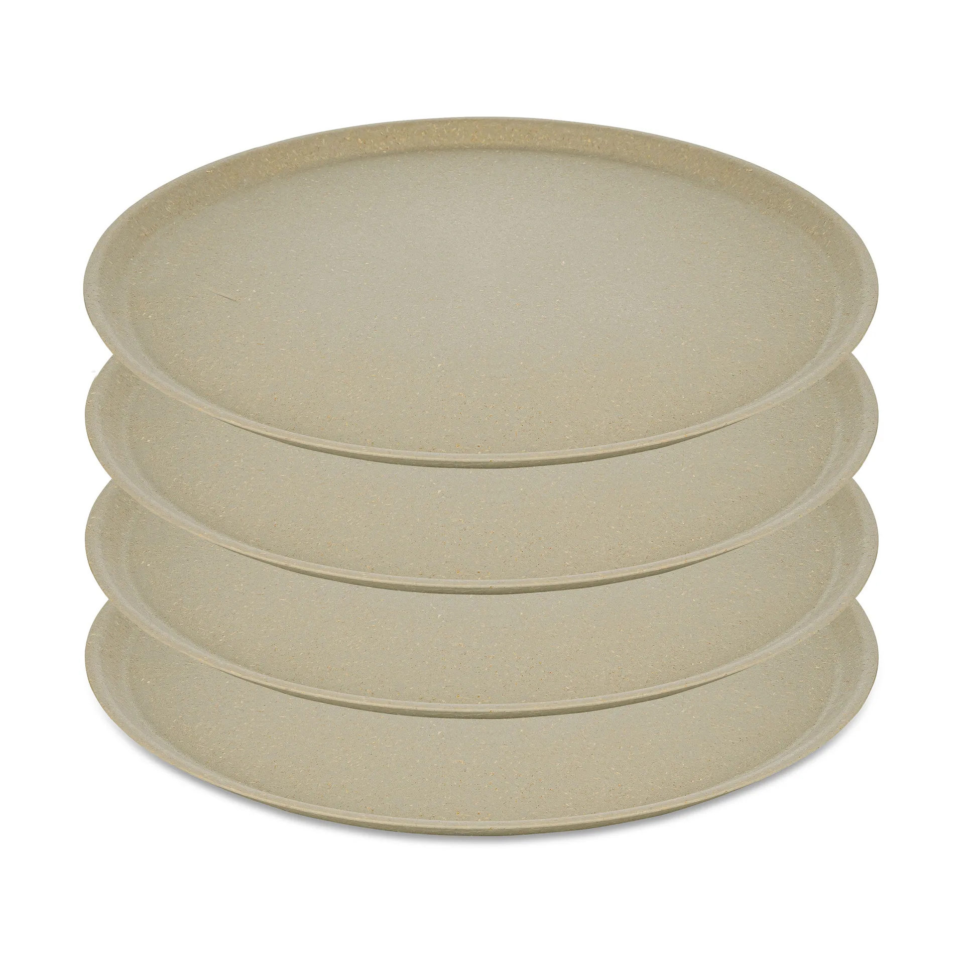 Connect プレート Ø25.5 cm 4-pack, Natural desert sand Koziol